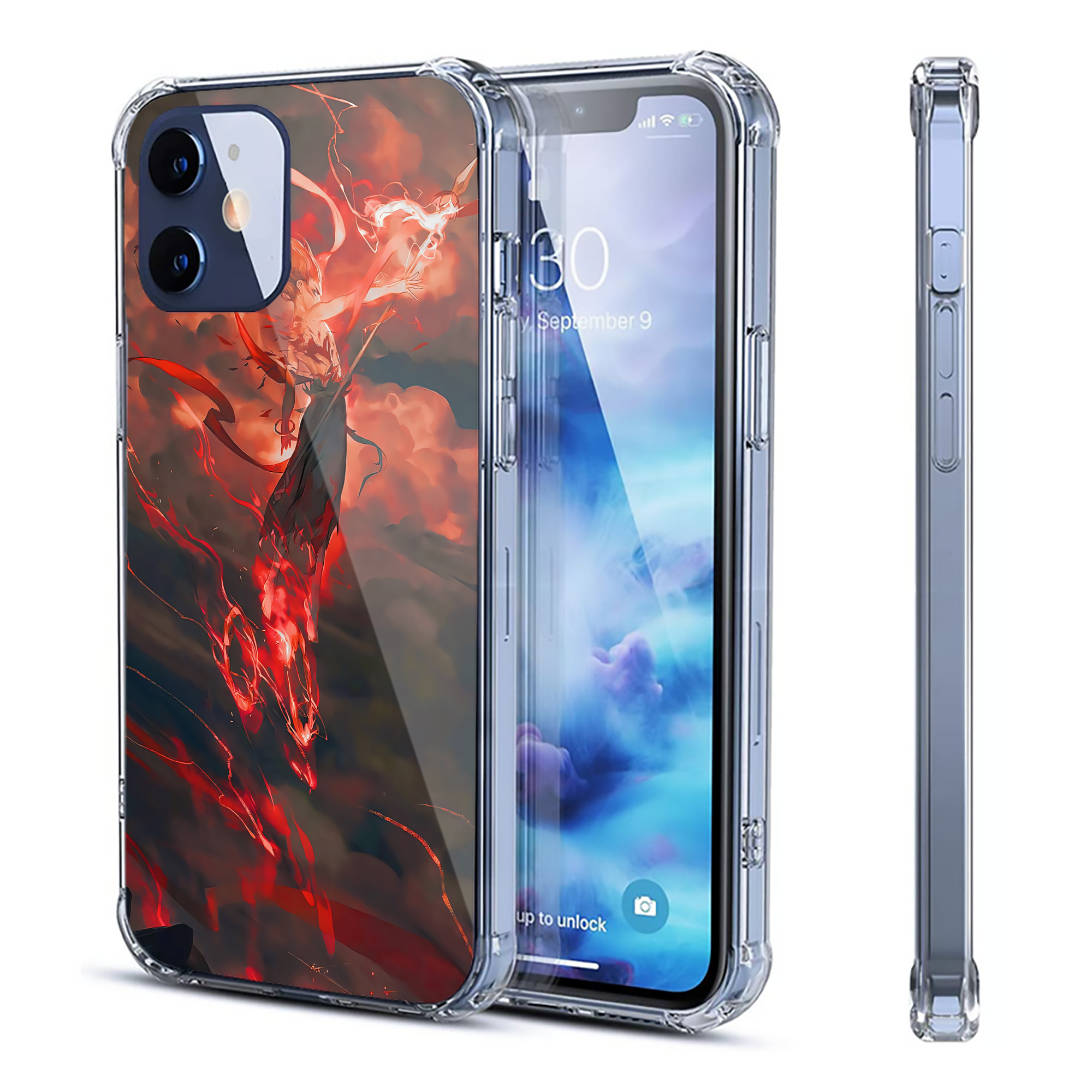 （画像用） Ne Zha 2 ナタ 魔童の大暴れ 【iPhone 12シリーズ対応】透明スマホケース（クリアソフトケース）